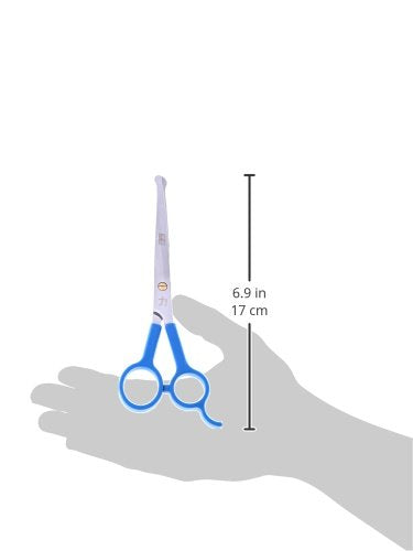 [Australia] - ShearsDirect Stainless Steel Curved Ball Tip Grooming Shear, 6.5-Inch 