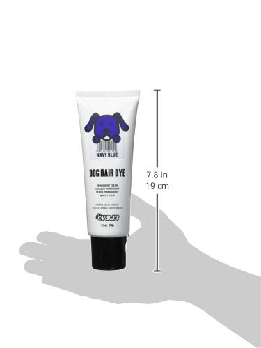 DOG HAIR DYE GEL (NAVY BLUE) - New Bright, Fun Shade, Semi-permanent, completely non-toxic and safe ...Semi-permanent, completely non-toxic and safe - PawsPlanet Australia