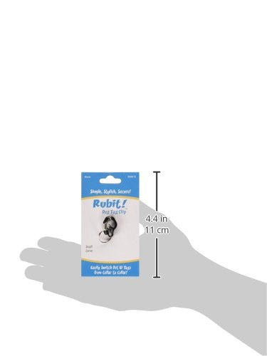 [Australia] - Rubit Small Curve Aluminum Dog Tag Clip Black 