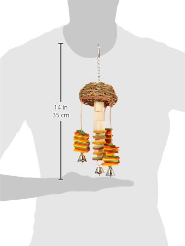 [Australia] - Featherland Paradise, Hanging Bird Toy for Chewing, Preening & Foraging Basket Twister 