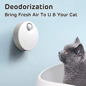 Pet Deodorate Cat Litter Box Odor Genie,Auto On/Off,Way Better Than Deodorizer or Neutralizer,Reduce Litter Dust,10-Day Battery Life & USB Powered,for All Kinds Of Cat Toilet,Dog Toilet,Car,Wardrobe - PawsPlanet Australia