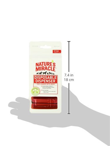 [Australia] - Nature's Miracle NM-5980 45 Count Disposable Waste Bag Dispenser with Pick-Up Bags, Hydrant Shape 