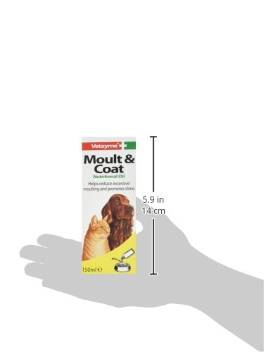 Vetzyme Moult and Coat Oil, 150ml 150 ml - PawsPlanet Australia