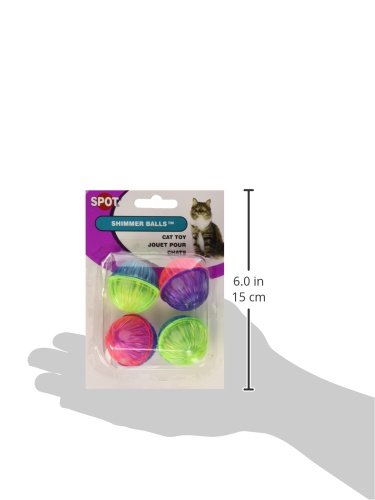 [Australia] - Ethical 4 Shimmer Balls Cat Toys 