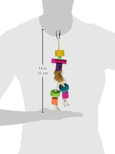 [Australia] - Prevue Pet Products Tropical Teasers Medium Hula Doll Bird Toy, Multicolor 