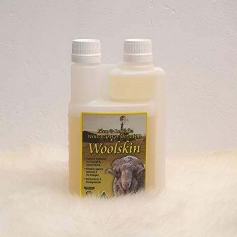 Woolskin Woolwash & Shampoo for Sheepskin, Lambskin, Shearling, Fleece & Woollens (500 ml) - PawsPlanet Australia