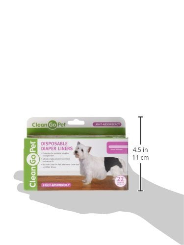 [Australia] - Clean Go Pet Light Disposable Diaper Liner, 22-Pack 