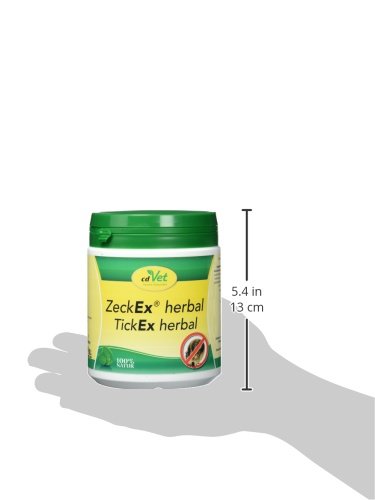 cdVet Naturprodukte TickEx herbal 250 g - Dog - deterrent to ticks and other pests - nutritionally support skin metabolism - positive development of the skin environment - - PawsPlanet Australia