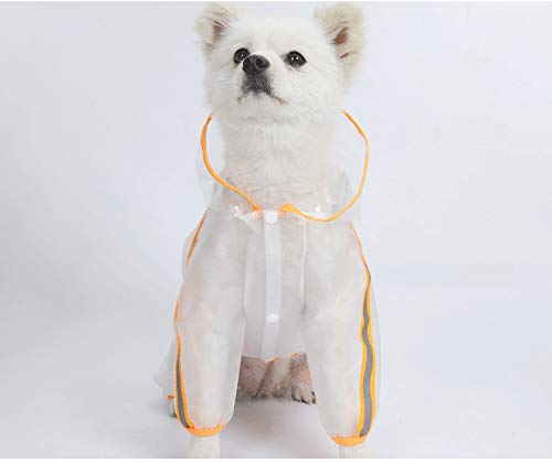 Pet Dog Raincoat Pet Waterproof Clothes with Hood for Dog, Lightweight Transparent Jacket Rainwear Pet Rainwear for Small Medium Dog - PawsPlanet Australia
