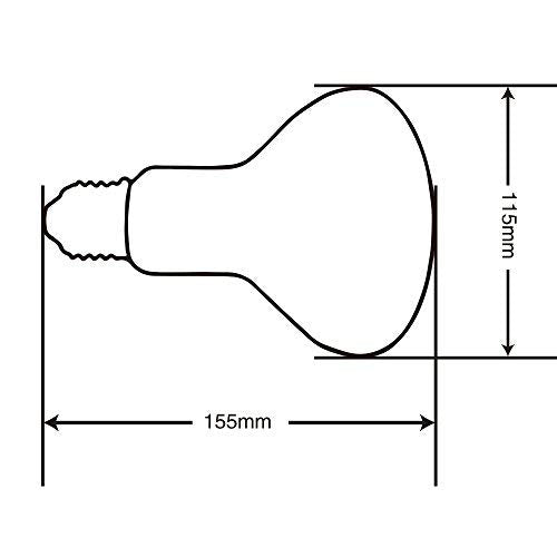 [Australia] - Lucky Herp Reptile UVA UVB Mercury Vapor Bulb Heat Lamp,R115,E26,Screw Thread,125 Watt Coated 