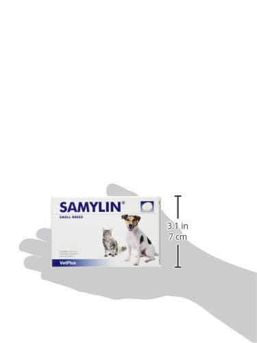 VetPlus Samylin Small Container with 30 Tablets for Digestive System - PawsPlanet Australia
