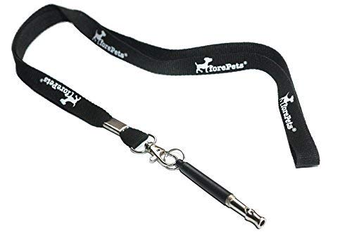 [Australia] - forepets Dog Training Whistle with Black Lanyard to Stop Barking. Professional Silent Adjustable Ultrasonic Tool to Train and Control Poppy Bark 