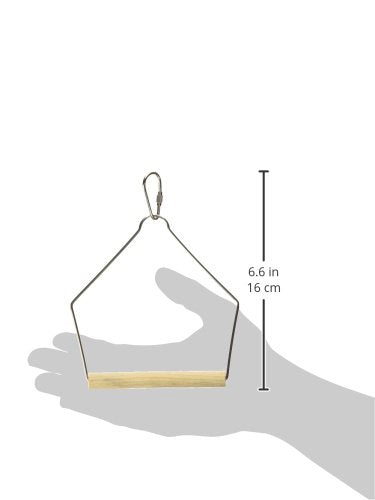 [Australia] - Prevue Pet Products BPV388 Natural Wood Birdie Basics Birch/Wire Swing, 4 by 5-Inch 