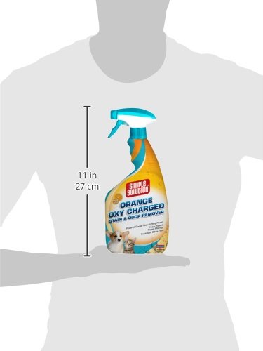 [Australia] - Simple Solution Oxy Charged Pet Stain and Odor Remover | Eliminates Pet Stains and Odors with 3X Cleaning Power 32 oz Spray Scented 