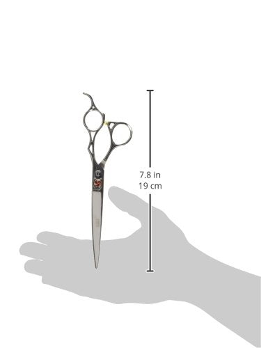 [Australia] - ShearsDirect Curved Professional Shear Featuring Japanese Stainless and a Handle Design with Cutout Scissors, 7" 