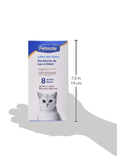 [Australia] - Petmate Jumbo Litter Pan Liners, 8 Pack 