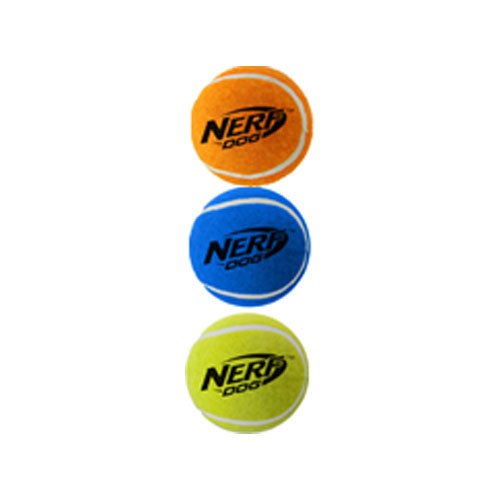 Nerf Dog Mega Strength Tennis Balls Toy, Small, Pack of 3 - PawsPlanet Australia