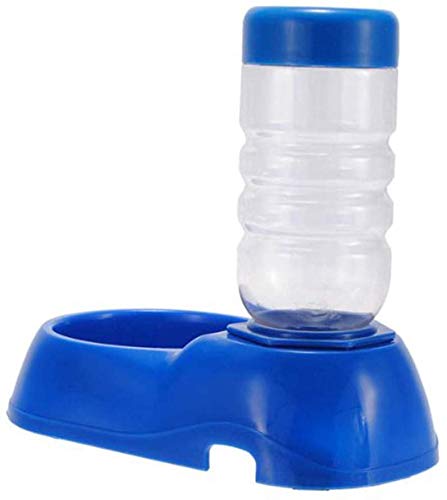 Bahob® 400ml Automatic Pet Feeder Rabbit Cat & Dog Food & Water Dispenser Dish Bowl Feeder Bottles (Blue) Blue - PawsPlanet Australia