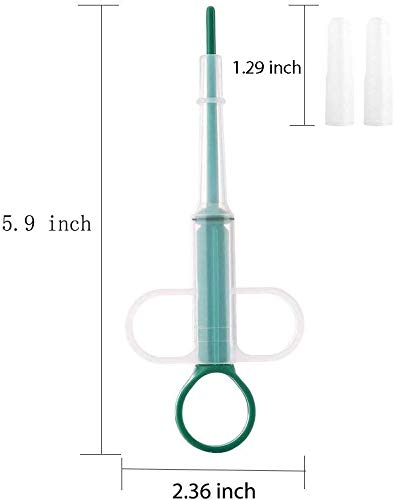 AMGUR Pet Pill Dispenser, Pet Pill Gun Cat Pill Shooter with Soft Tip Medical Feeding Tool Kit Silicone Syringes for Cats Dogs Small Animals - PawsPlanet Australia