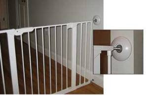 [Australia] - Wall Saver Baby Gate Wall Protector Protects Walls from Child Gate Damage - Makes Safety Gates More Secure - for Walk Thru Pressure Mounted Gates - Childproofing, Pet Proofing - 2 Full Size 