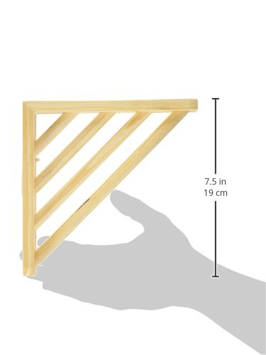 [Australia] - Prevue Pet Products 3300 Wood Corner Shelf Laddered Platform for Bird Cages, 7 by 7-Inch 