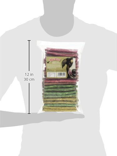 Howlers Assorted Munchy Sticks, 12.5 cm, Pack of 100 - PawsPlanet Australia
