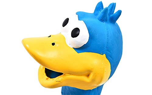 Tamu style Rubber Chicken Squeaky Dog Toys for Small, Medium or Large Pet Breeds, Play Fetch, Reduce Separation Anxiety Blue - PawsPlanet Australia