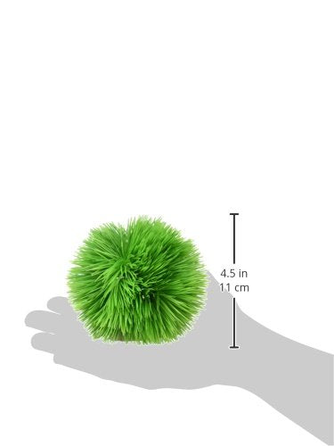 [Australia] - Jardin Plastic Fish Tank Round Ceramic Base Needle Leaves Grass, Green 