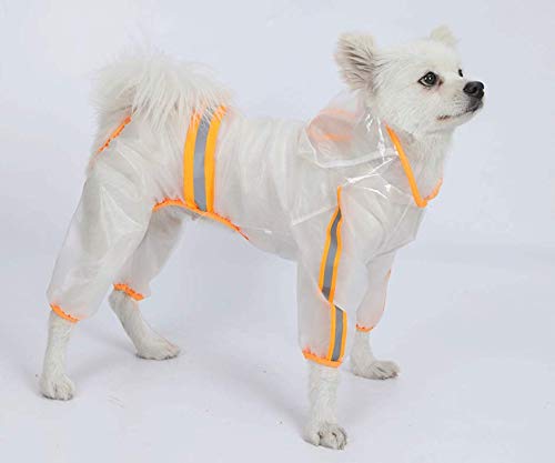 Pet Dog Raincoat Pet Waterproof Clothes with Hood for Dog, Lightweight Transparent Jacket Rainwear Pet Rainwear for Small Medium Dog - PawsPlanet Australia