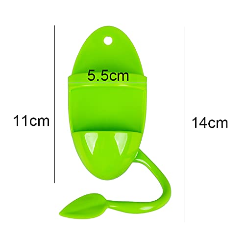 jop 2pcs Plastic Pet Bird Cuttlebone Holder Food Holder with Perches, Cuddle Bone Feeding Racks, Parrot Cage Stands Accessories for Cockatiels Parakeets Budgies Finches Green - PawsPlanet Australia