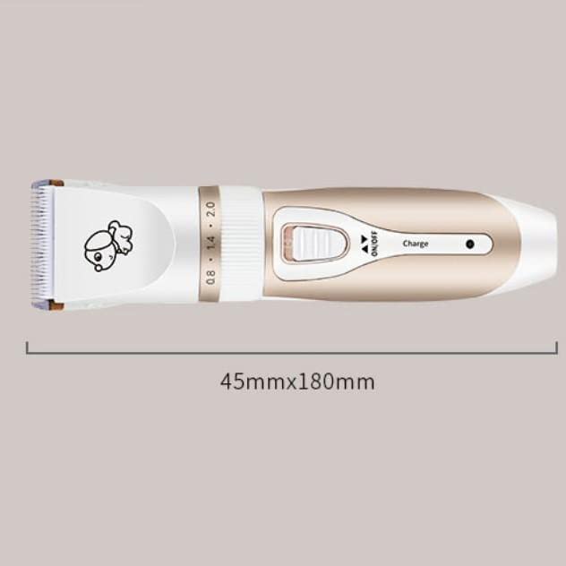 INF dog trimmer wireless and quiet, with accessories gold/white - PawsPlanet Australia