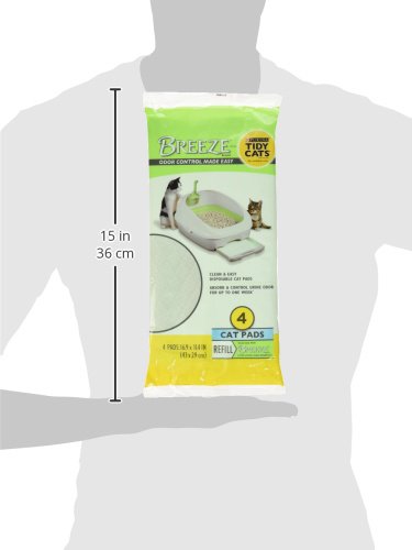 [Australia] - Breeze Tidy Cat Litter Pads 16.9"x11.4" - 2 Pack of 4 Pads (2-Pack) 2-Pack 