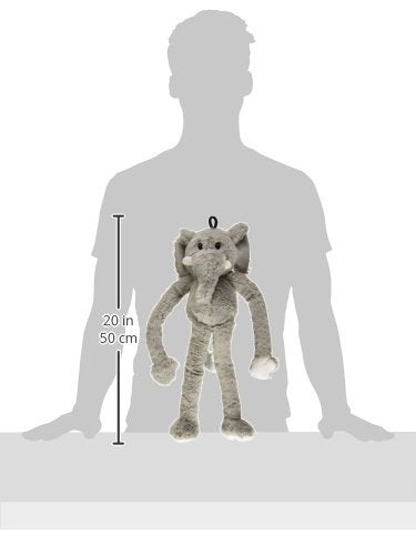 [Australia] - Swingin Safari 19-Inch Large Plush Dog Toy with Extra Long Arms and Legs with Squeakers 