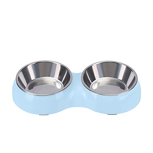 Camiter 2 Pack Dog Bowl ,Stainless Puppy Food and Water Feeder for Dog Cats ,Multifunctional Pet Food Bowl, Dog Bowls And Water Bowls 2 Pack 2in1 bowl - PawsPlanet Australia