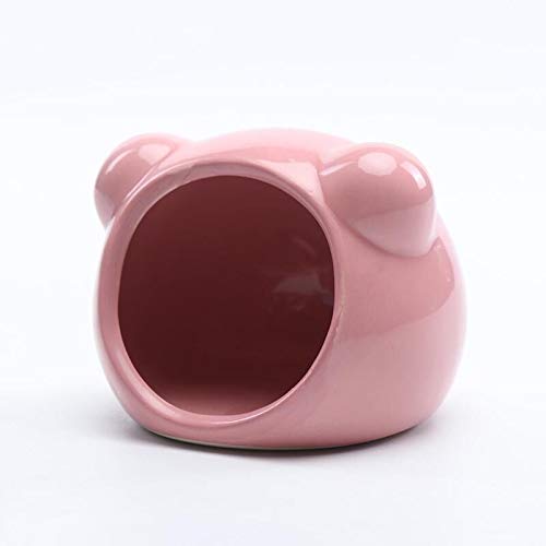 gutongyuan Small Animal Ceramic Critter Bath, Ideal for Dwarf Hamsters and Gerbils, Pet Hideout Hut Cave Bear - PawsPlanet Australia