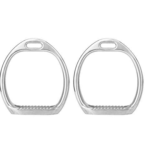 Pssopp 1Pair of Aluminum Kids Lightweight Stirrups Pad Equestrian Sports Horse Riding Saddle Children Stirrups for Saddle Safety - PawsPlanet Australia