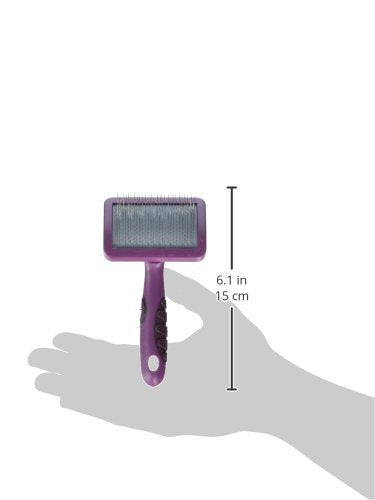 Rosewood Soft Protection Salon Grooming Slicker Brush, Small - grey/orange - PawsPlanet Australia