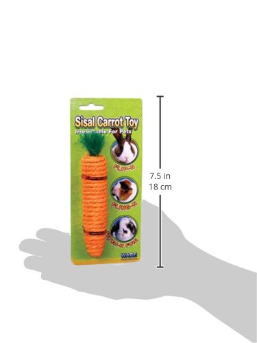 [Australia] - Ware Karrot Toy, Crunchy Chew for Rabbits and Other Small Pets Single 