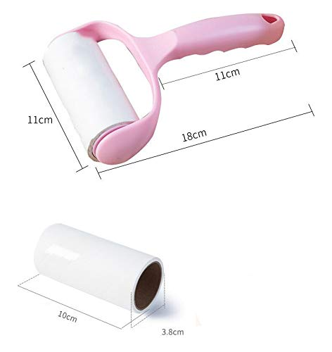 Jieddey Lint Roller,1 PCS Lint Handle+ 4 PCS Refills Pet Hair Remover Lint Extra Sticky Lint Remover Easy Peel Roller for Clothes Carpet Sofa Car Seats Furniture - PawsPlanet Australia