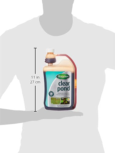 Blagdon Clear Pond, Clears Dirty Green/Brown Water Quickly, Natural, Safe, 1L, Treats 20,000 Litres of Water 1000 ml - PawsPlanet Australia