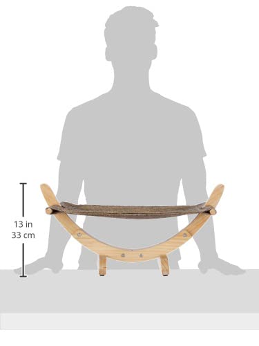 Kerbl Hammock Siesta 2.0 with Wooden Frame, 61 x 37 x 29 cm, Brown - PawsPlanet Australia