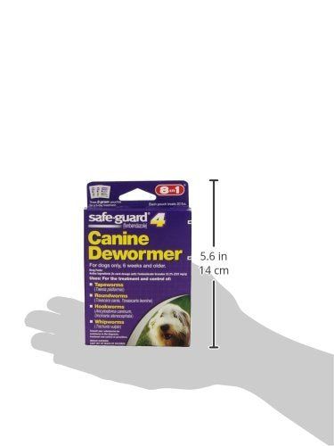 Excel 8 in 1 Safe Guard Canine Dewormer for Medium Dogs, 2-Gram (3 Pouches per Pack) - PawsPlanet Australia