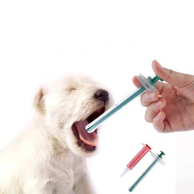 Pet Medicine Feeder - Pet Pill Poppers Handy Durable Pet Pill Dispenser Oral Tablet Capsule or Liquid Medical Feeding Tool Kit Silicone Syringes for Cats Dogs Small Animals - PawsPlanet Australia