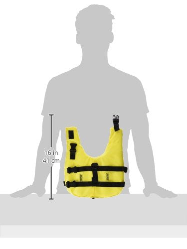 [Australia] - Seachoice 86310 Dog Life Vest - Adjustable Life Jacket for Dogs, with Grab Handle, Yellow, Size XS, 7 to 15 Pounds 