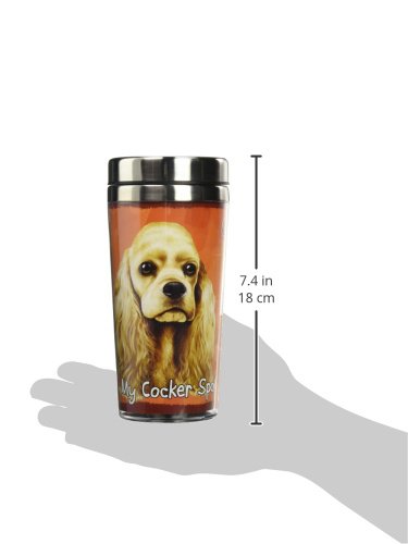 [Australia] - E&S Pets Stainless Steel Cocker Spaniel Tumbler, 16 oz 