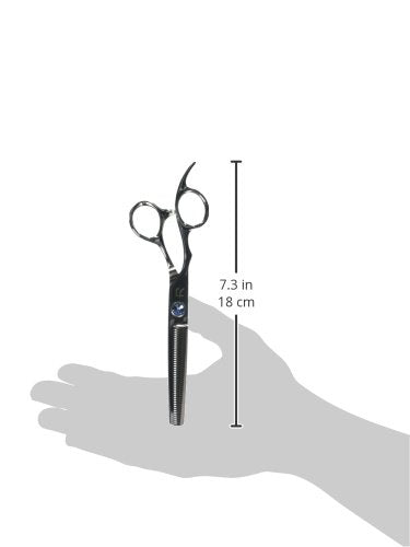 [Australia] - ShearsDirect 45 Tooth Left Handed Blending Shear with Ergonomic Off Set Handle Design, 6.5-Inch 