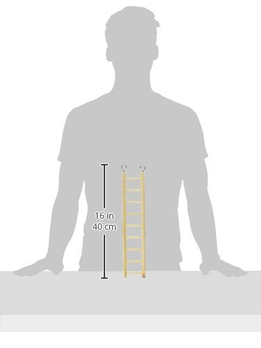 Prevue Pet Products BPV385 Birdie Basics 9-Step Wood Ladder for Bird, 14-1/2-Inch - PawsPlanet Australia