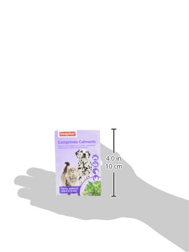 BEAPHAR - NO STRESS - Calming Valerian Tablets for Dogs and Cats - Natural Plant Extracts - Reduces Stress & Behavioural Problems Without Addiction or Drowsiness - 20 Tablets - PawsPlanet Australia