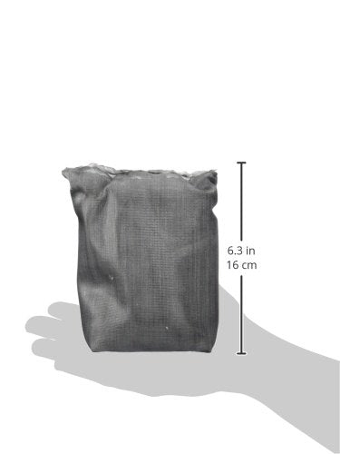 [Australia] - Hydor Activated Carbon Salt Water Professional External Canister Filter Media – Low Ash Content for Saltwater Aquariums – Produces Crystal Clear Water – Includes Mesh Bag – 400 GM Pouch, Black (D02200) 