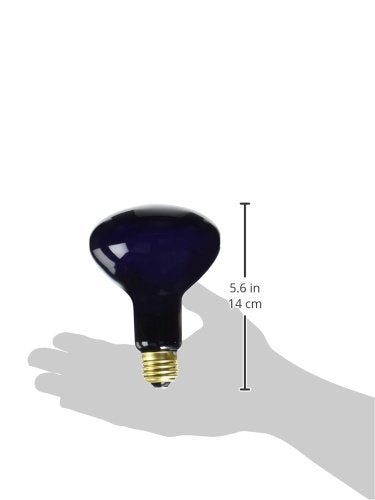 [Australia] - Zilla Reptile Terrarium Heat Lamps Incandescent Bulb, Black Spot, 150W Night Black 150 Watts 